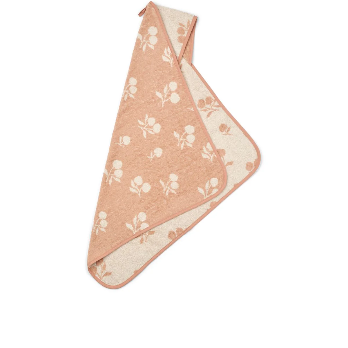 Alba Hooded Baby Towel - Peach / Sea shell - Image 2