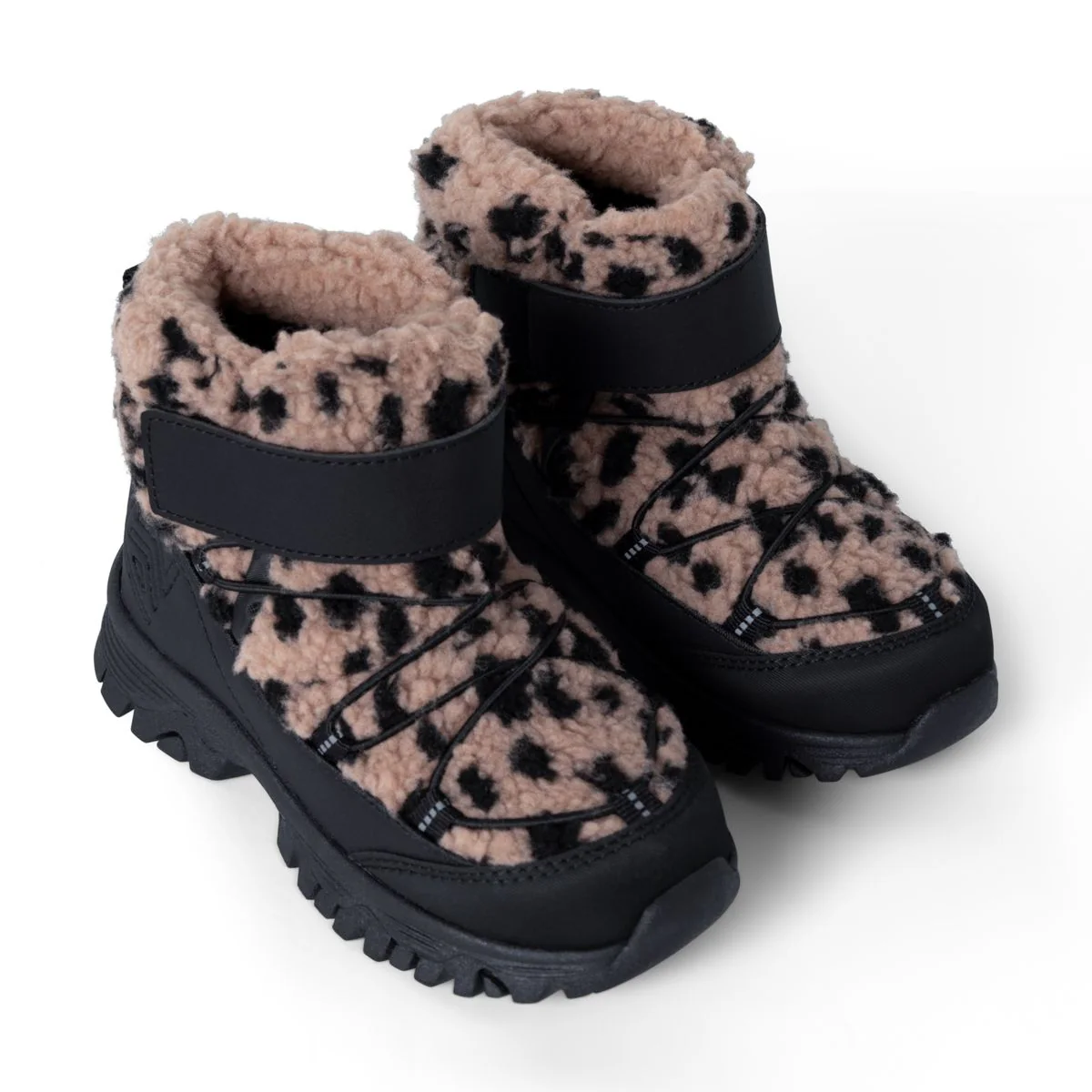 ALIZA Pile boots - Mega leo spot / Pale tuscany