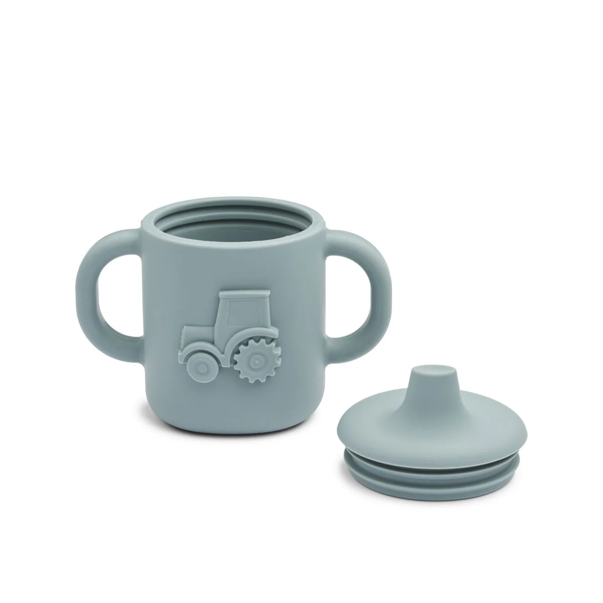 Amelio silicone sippy cup - Blue fog - Image 4