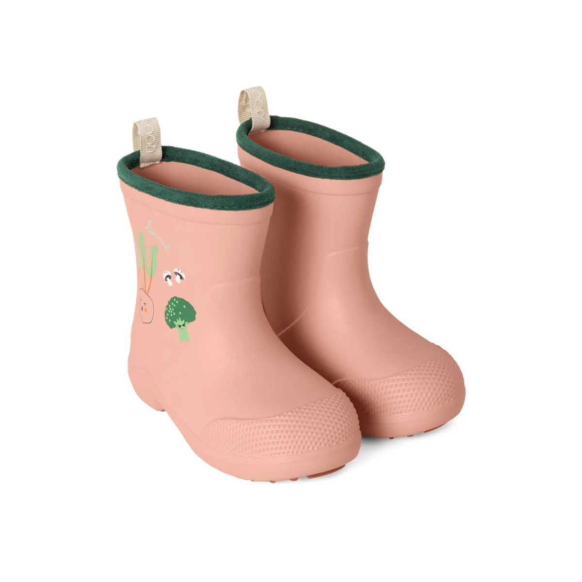 Aston Rain boots - Vegetable / Rose Blush