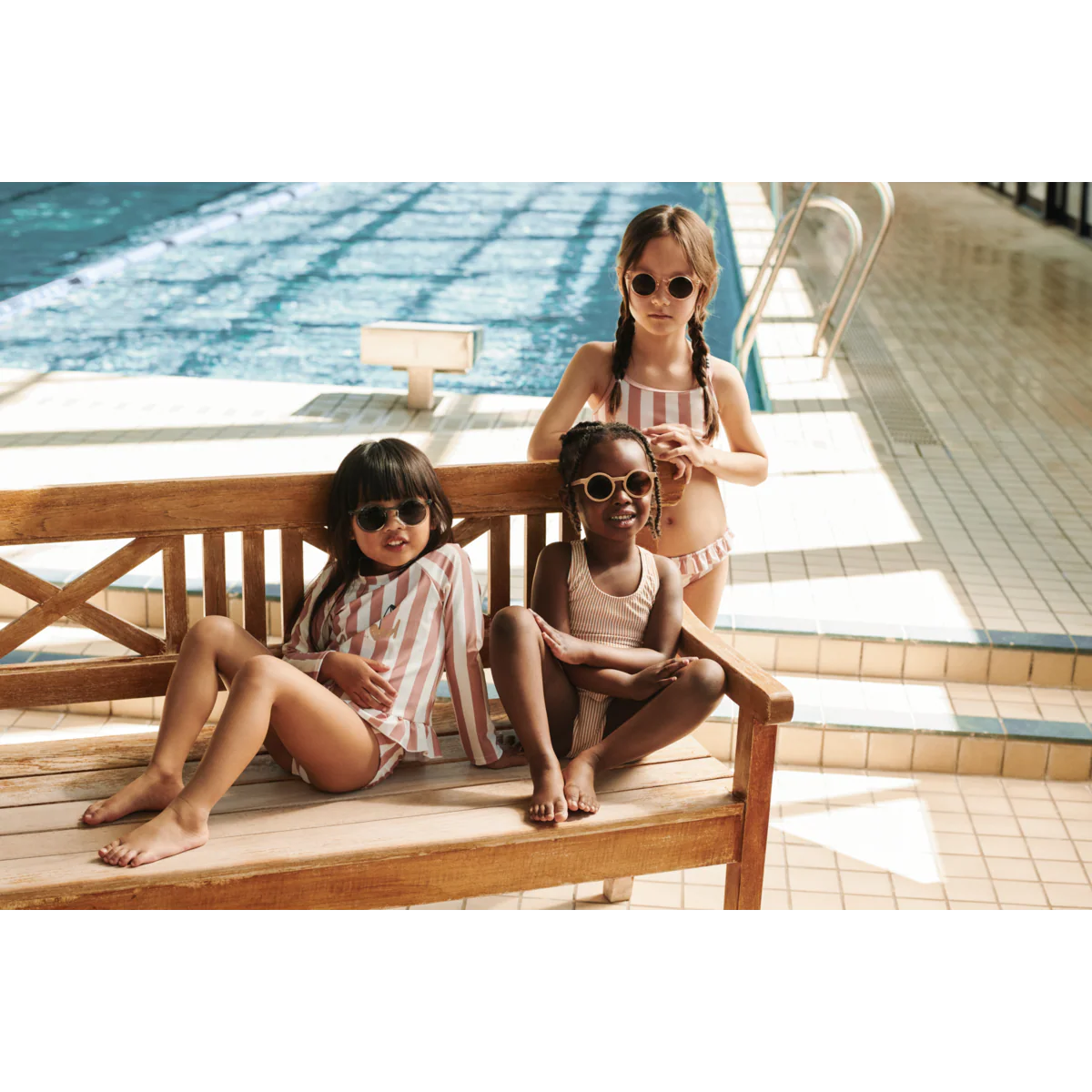 Belle Striped Bikini - Coral blush / creme de la creme stripe - Image 4
