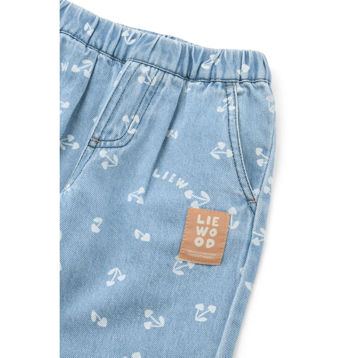 Borris Light Print Denim Pants - Cherry heart sandy / Denim - Image 3