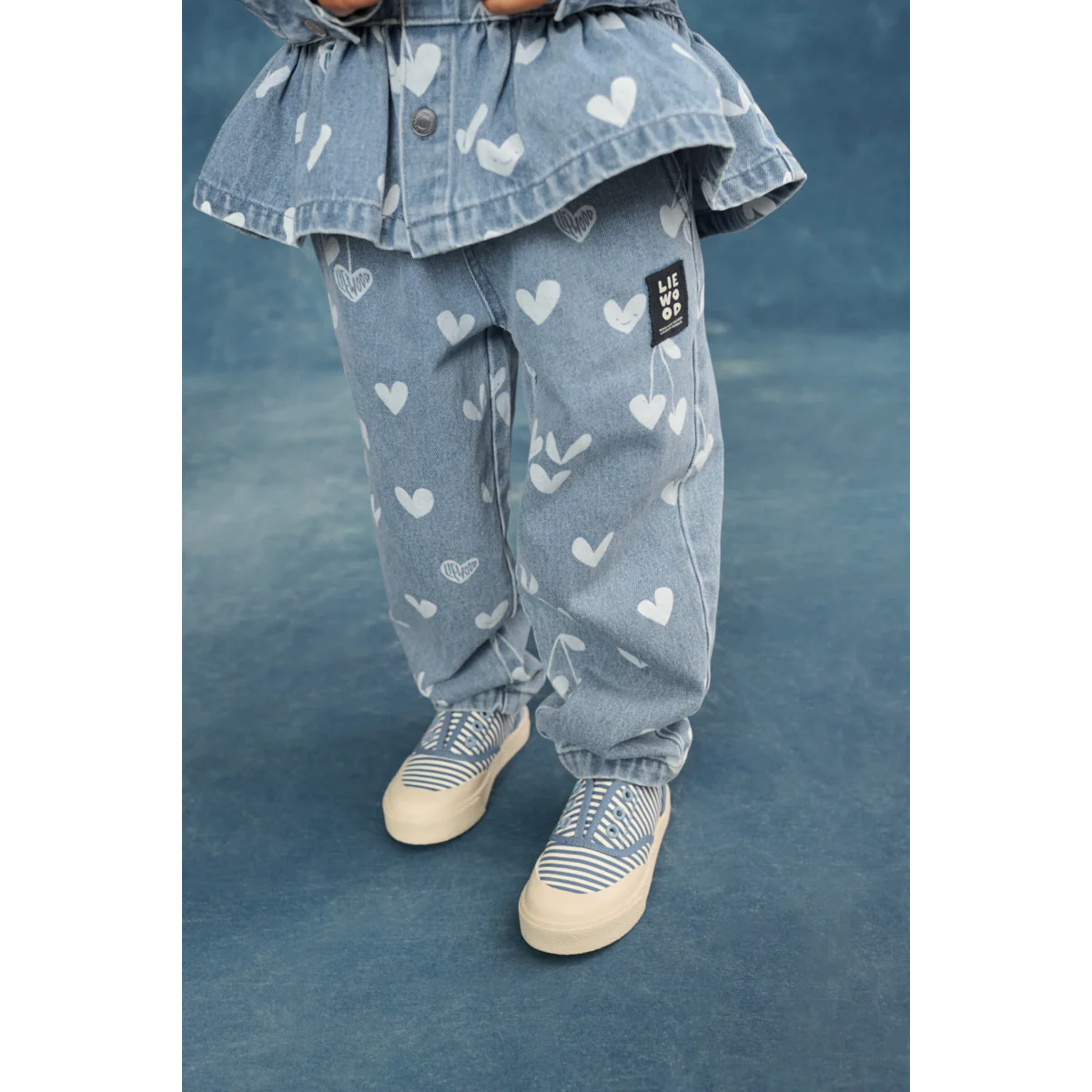 Borris Printed Denim Trousers - Sweethearts / light blue denim - Image 4