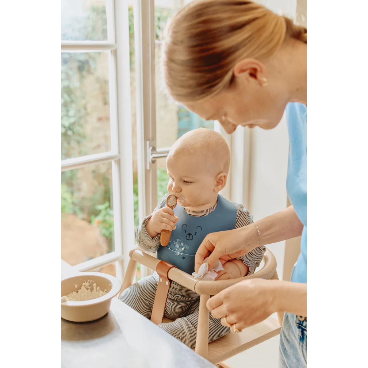 Caelia Baby Learning Spoon 4-Pack - Whale blue multi mix - Image 4