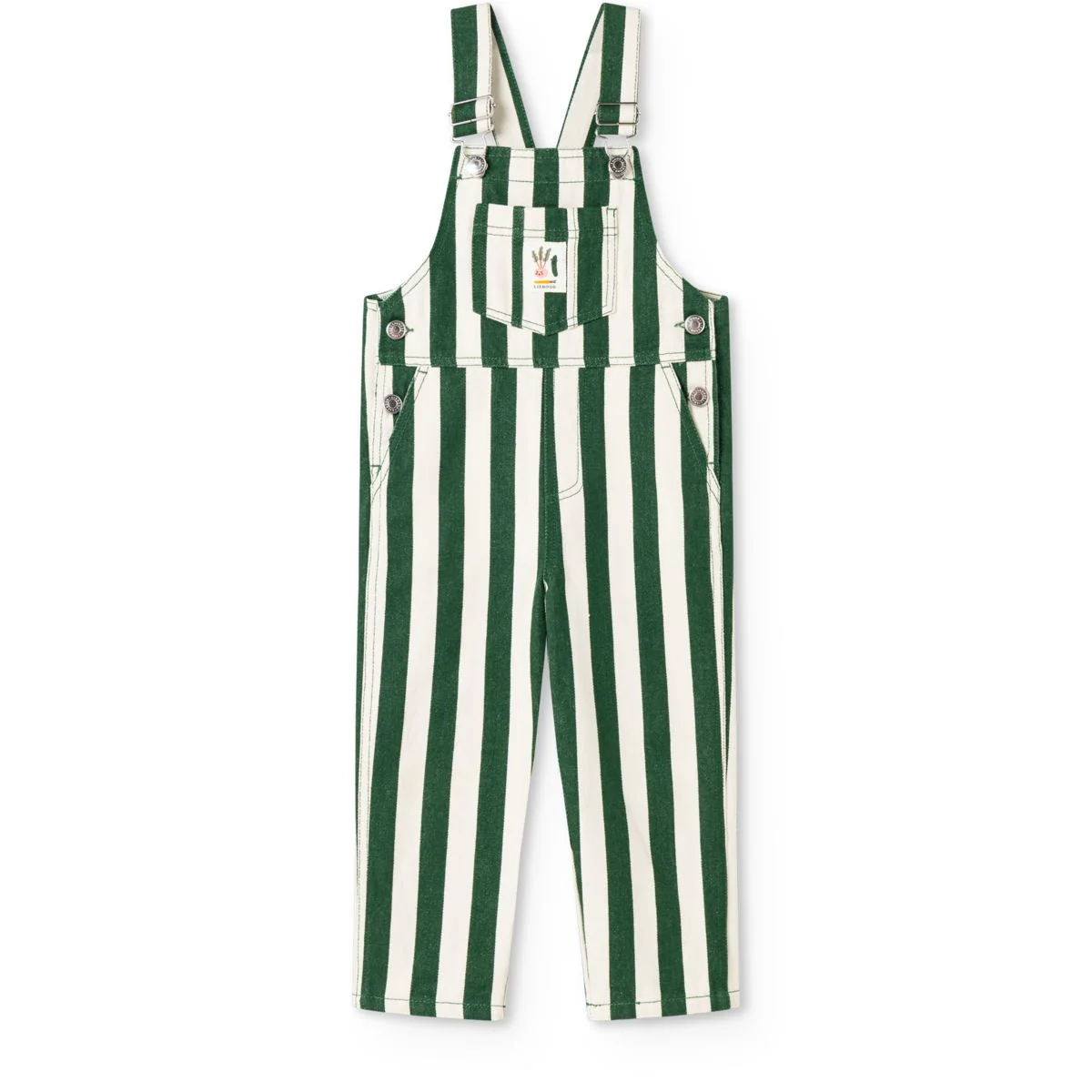 Delani Striped Denim Dungarees - Y/D stripe Eden / Sandy