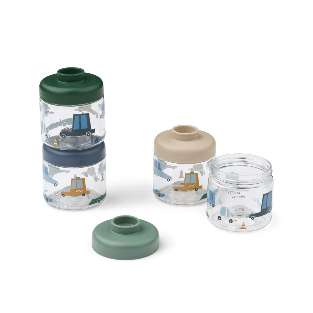 DOMINIQUE Baby Food Boxes - Cars / Sandy