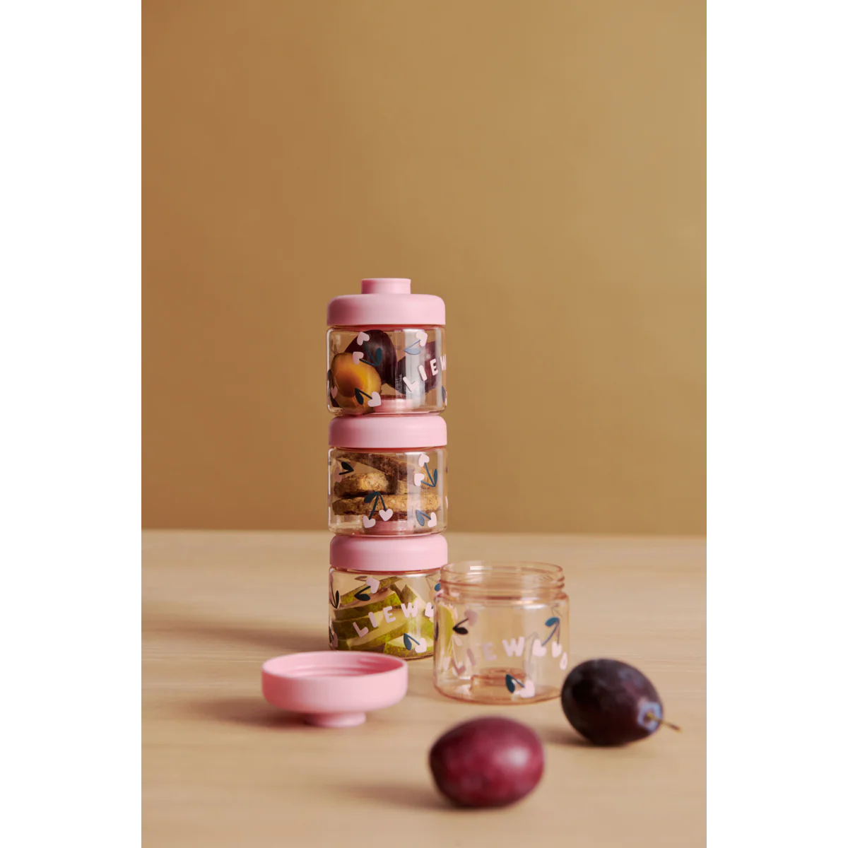 DOMINIQUE Baby Food Boxes - Cherry heart / Rosey - Image 2