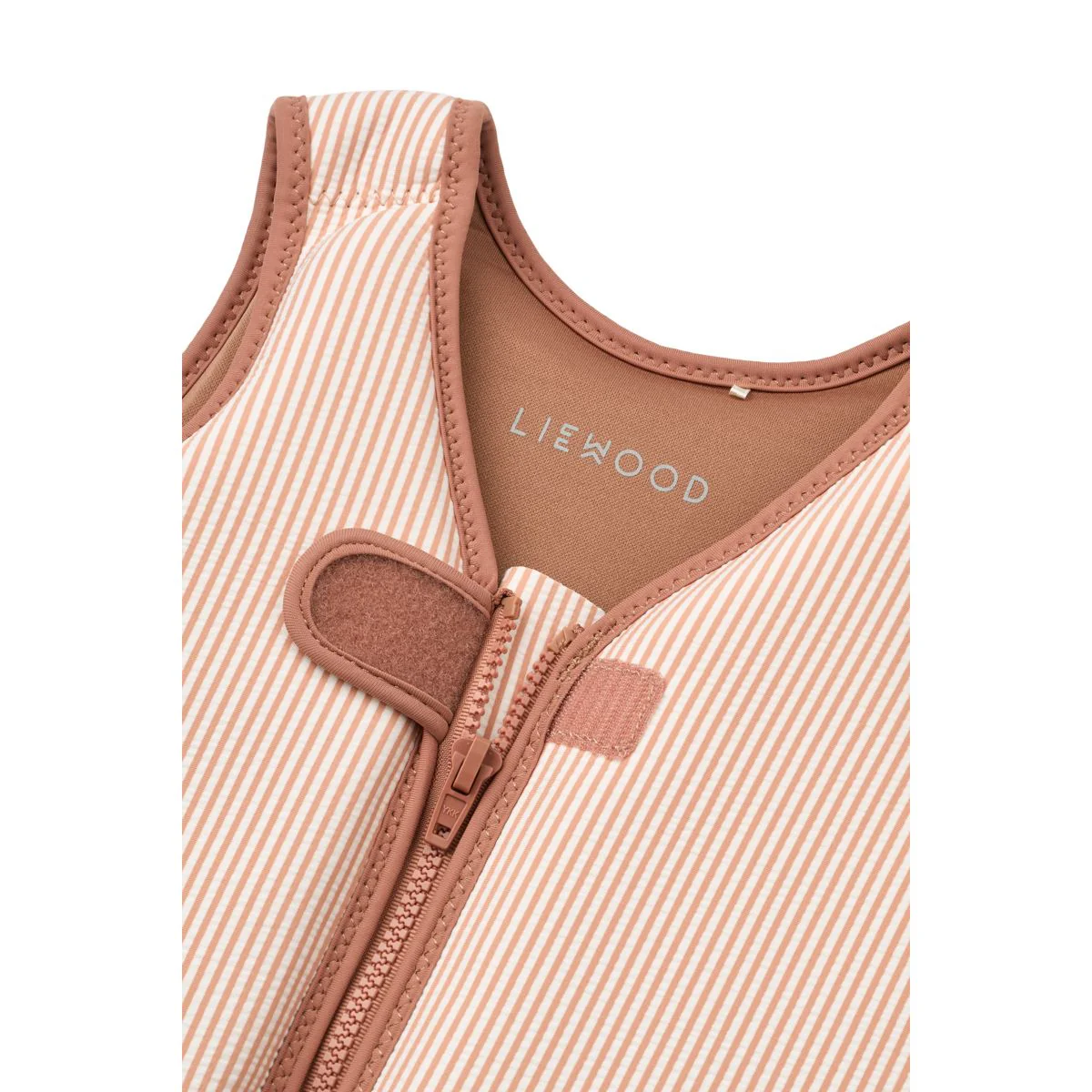 Dove Seersucker Swim Vest - Y/D stripe Pale tuscany / Creme de la creme - Image 3