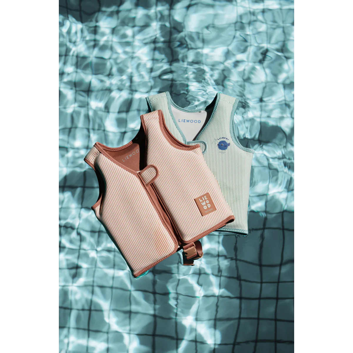 Dove Seersucker Swim Vest - Y/D stripe Pale tuscany / Creme de la creme - Image 5