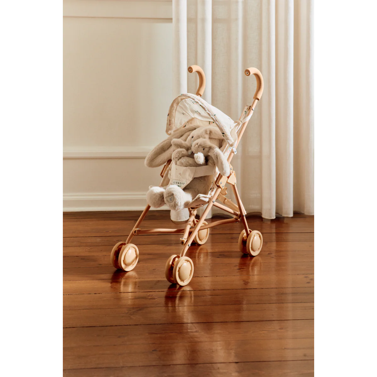 Elsie Doll Stroller - Peach / Sea shell - Image 6