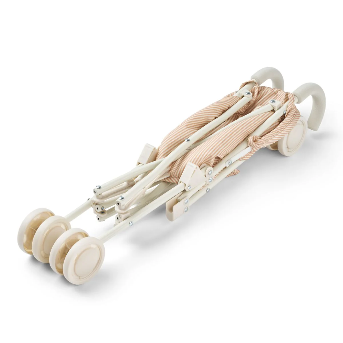 Elsie Doll Stroller - Y/D Stripe Pale tuscany / creme de la creme - Image 2