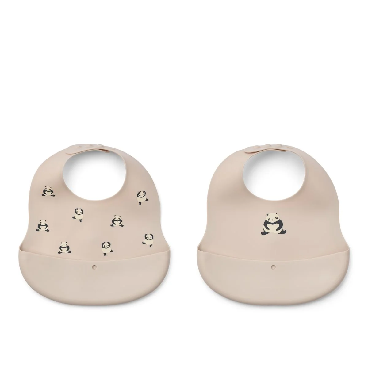EMBER Printed Bib 2-pack - Panda / Sandy