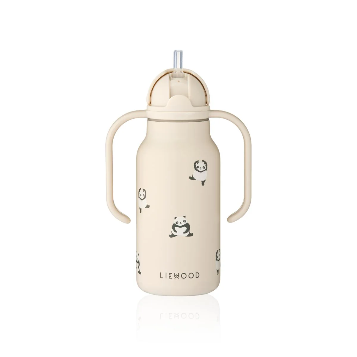 KIMMIE Steel Water Bottle 250 Ml - Mini panda / Sandy - Image 2