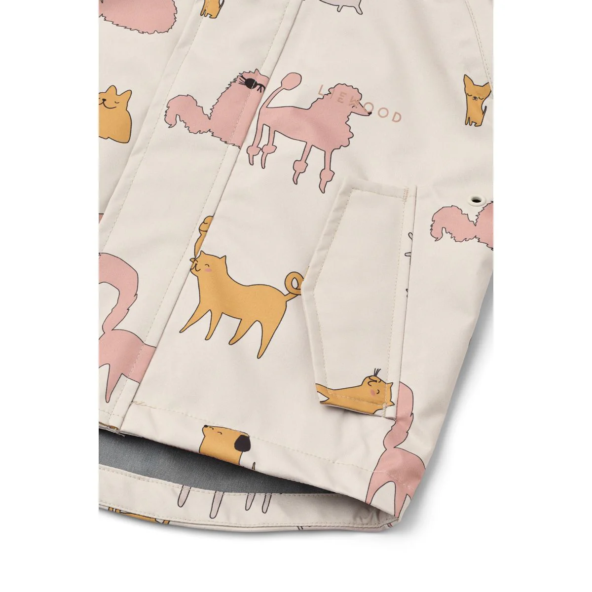 MANU Toddler Rainwear Set - Cats and Dogs / Sandy - Image 6