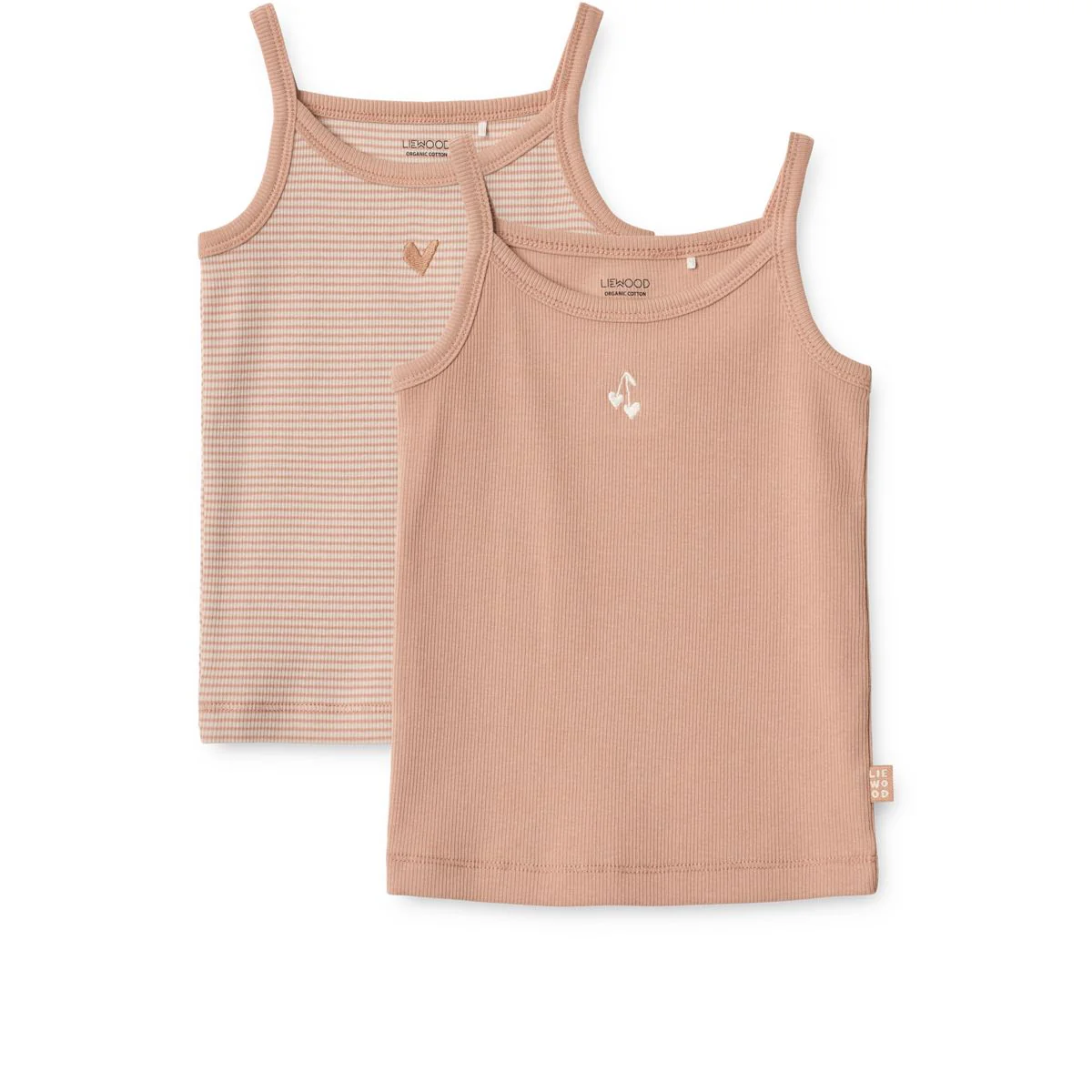 Naomi singlet 2-pack - Stripe /Pale tuscany mix