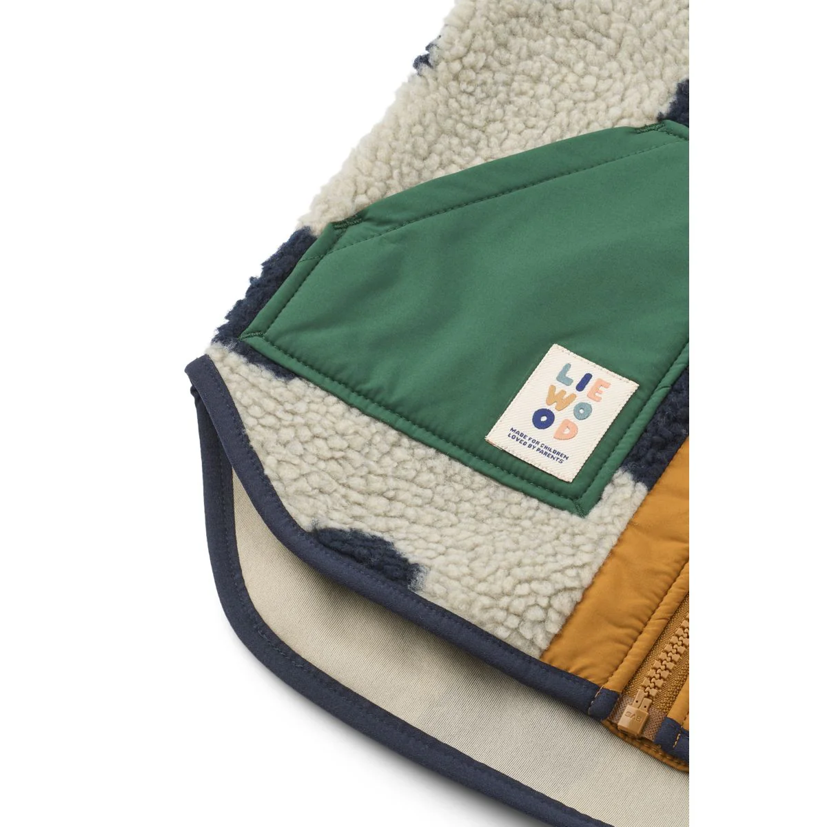 Noam Pile Vest - Spot dots / Mist - Image 4