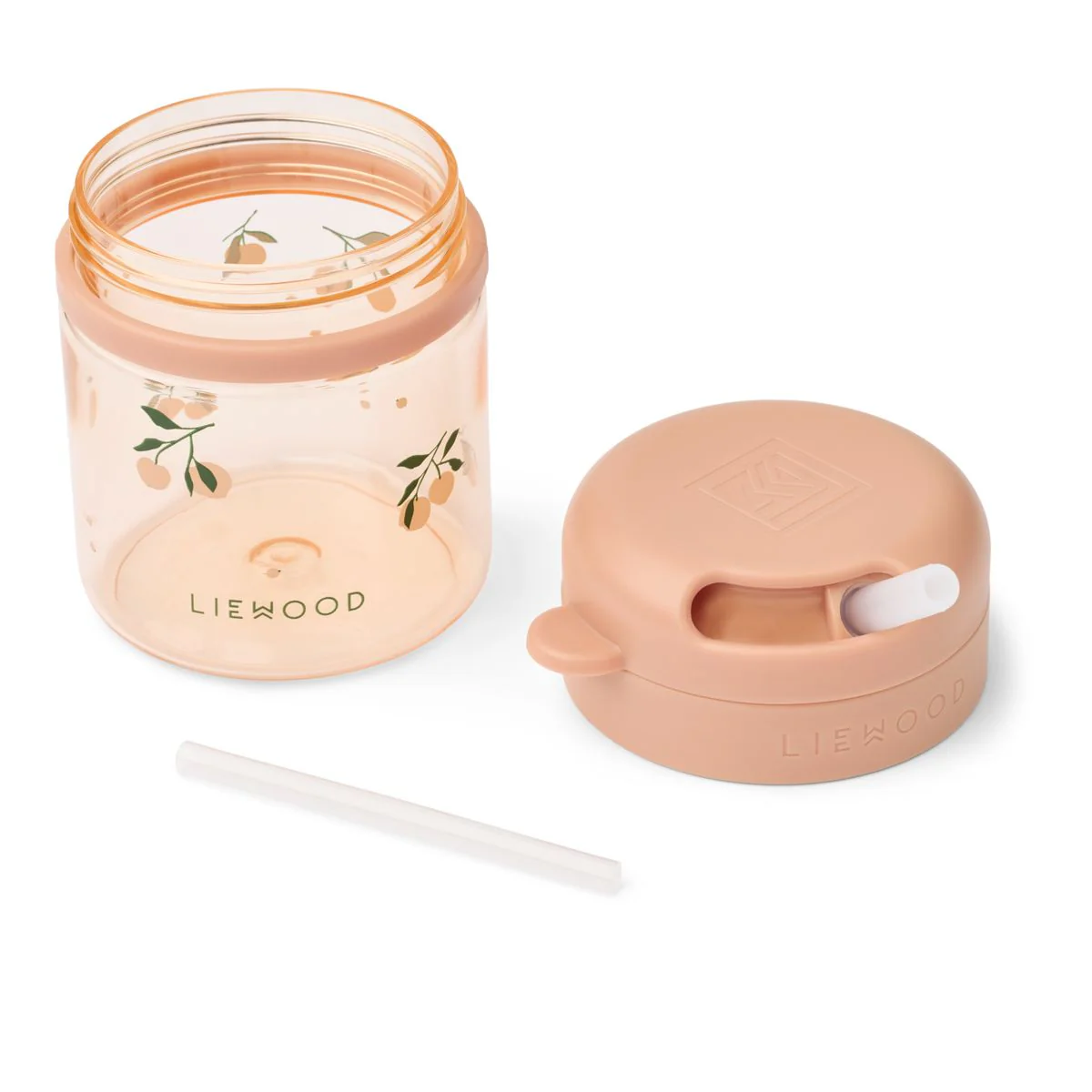 Pavia Tritan Straw Cup 280 ml - Peach / Sea shell - Image 3