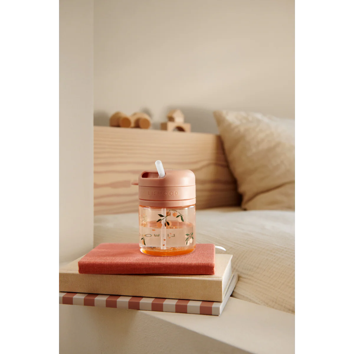 Pavia Tritan Straw Cup 280 ml - Peach / Sea shell - Image 6