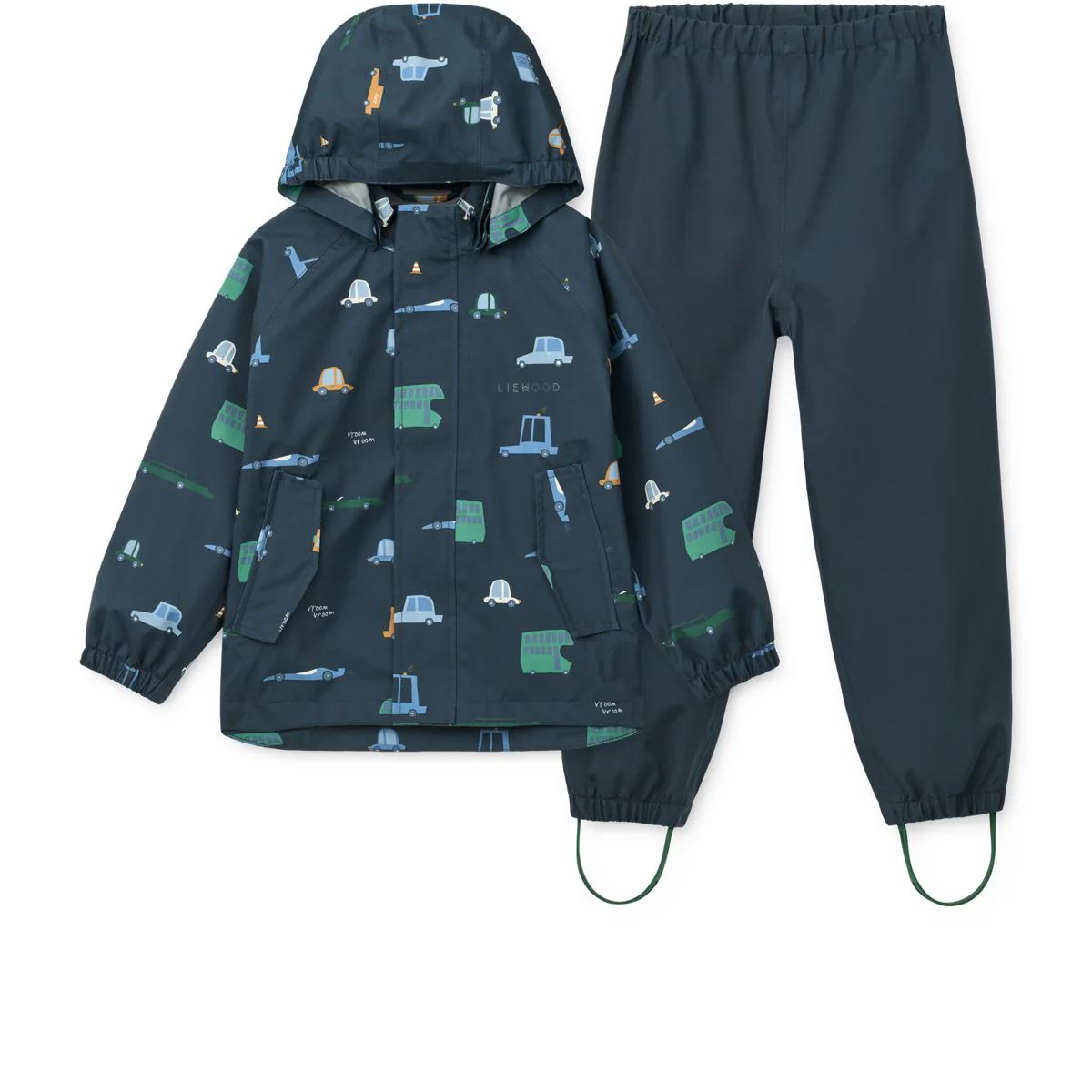 Pedia Rainwear Set - Cars / Classic navy