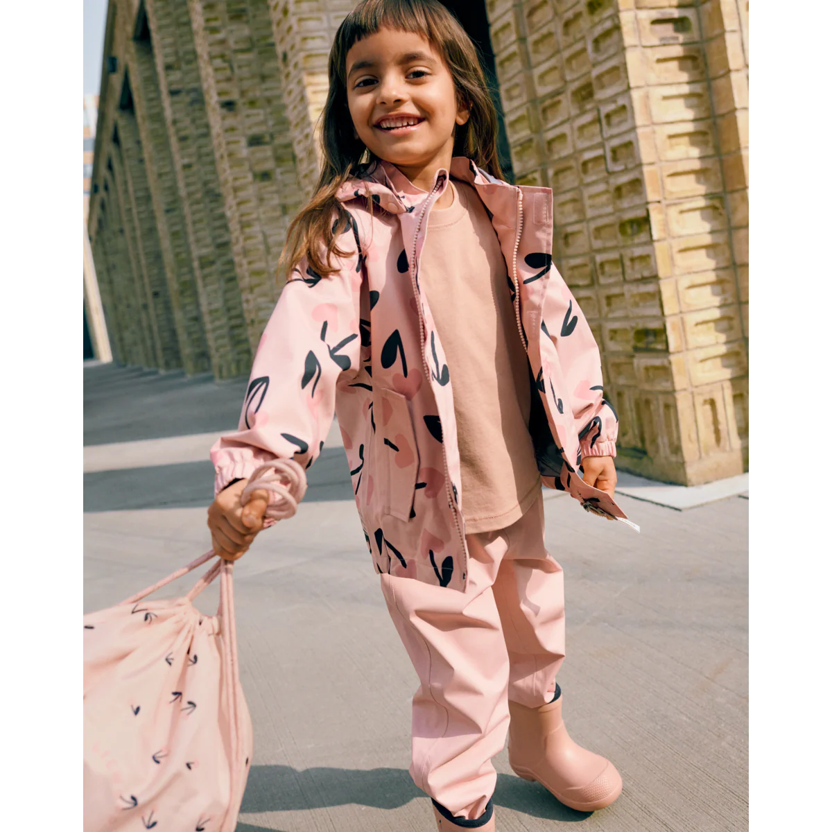 Pedia Rainwear Set - mega cherry heart/ Rosey mix - Image 10