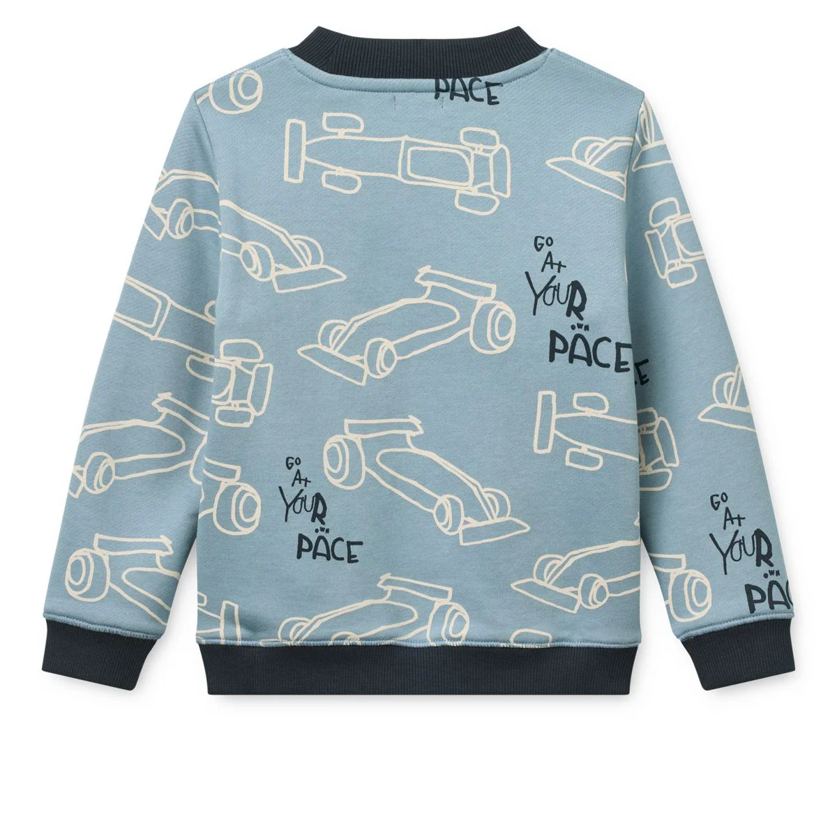 RIDLEY Printed Sweatshirt - Race cars / Beach blue - Image 2
