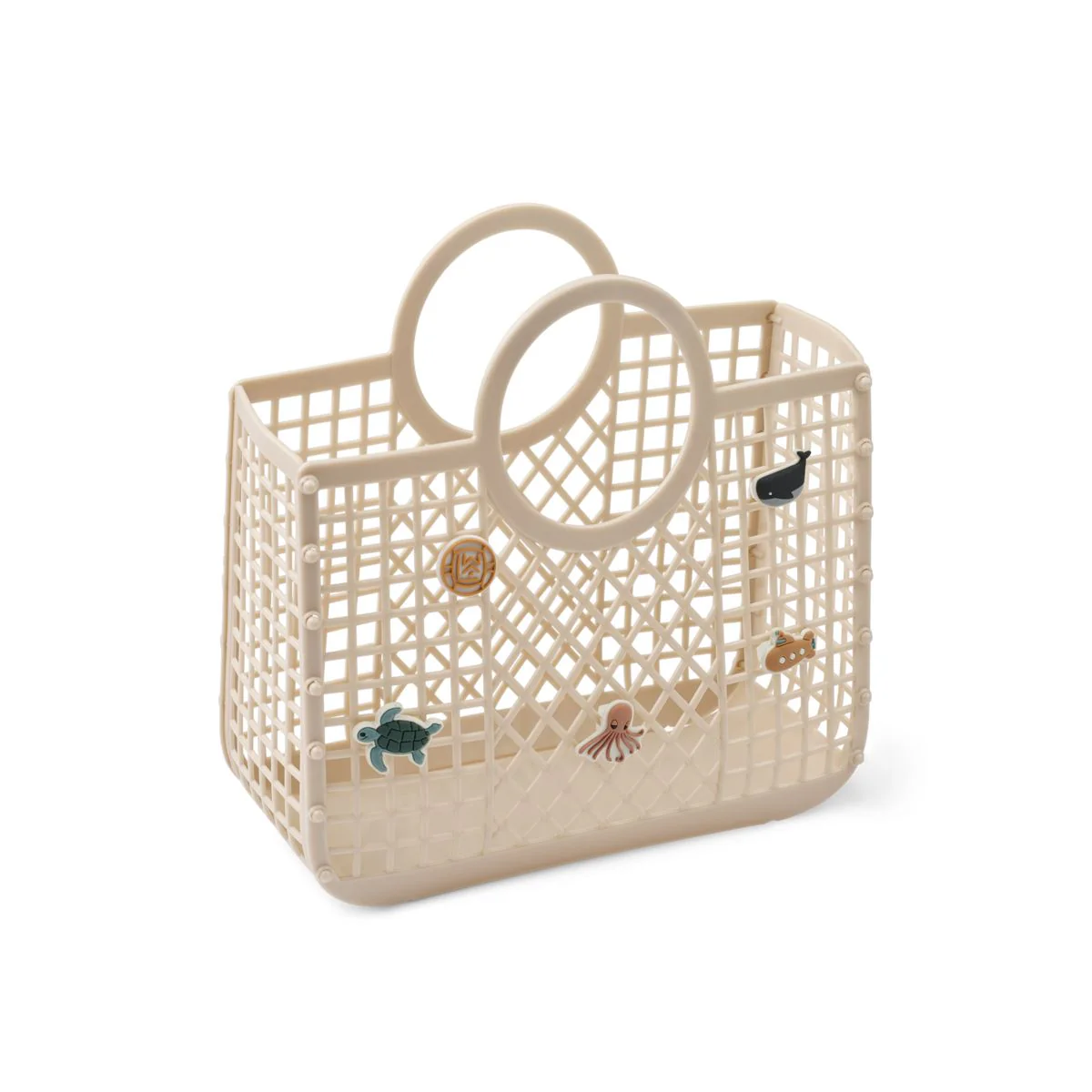 Samantha Basket with Charms - Sandy