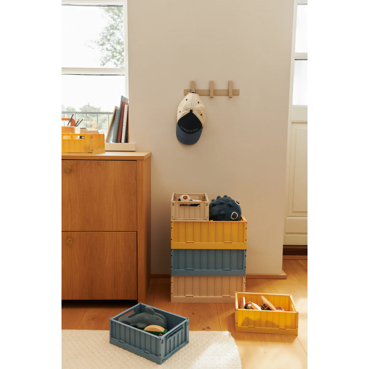 WESTON Small Storage Box 2-Pack - Lemon yellow - Image 4