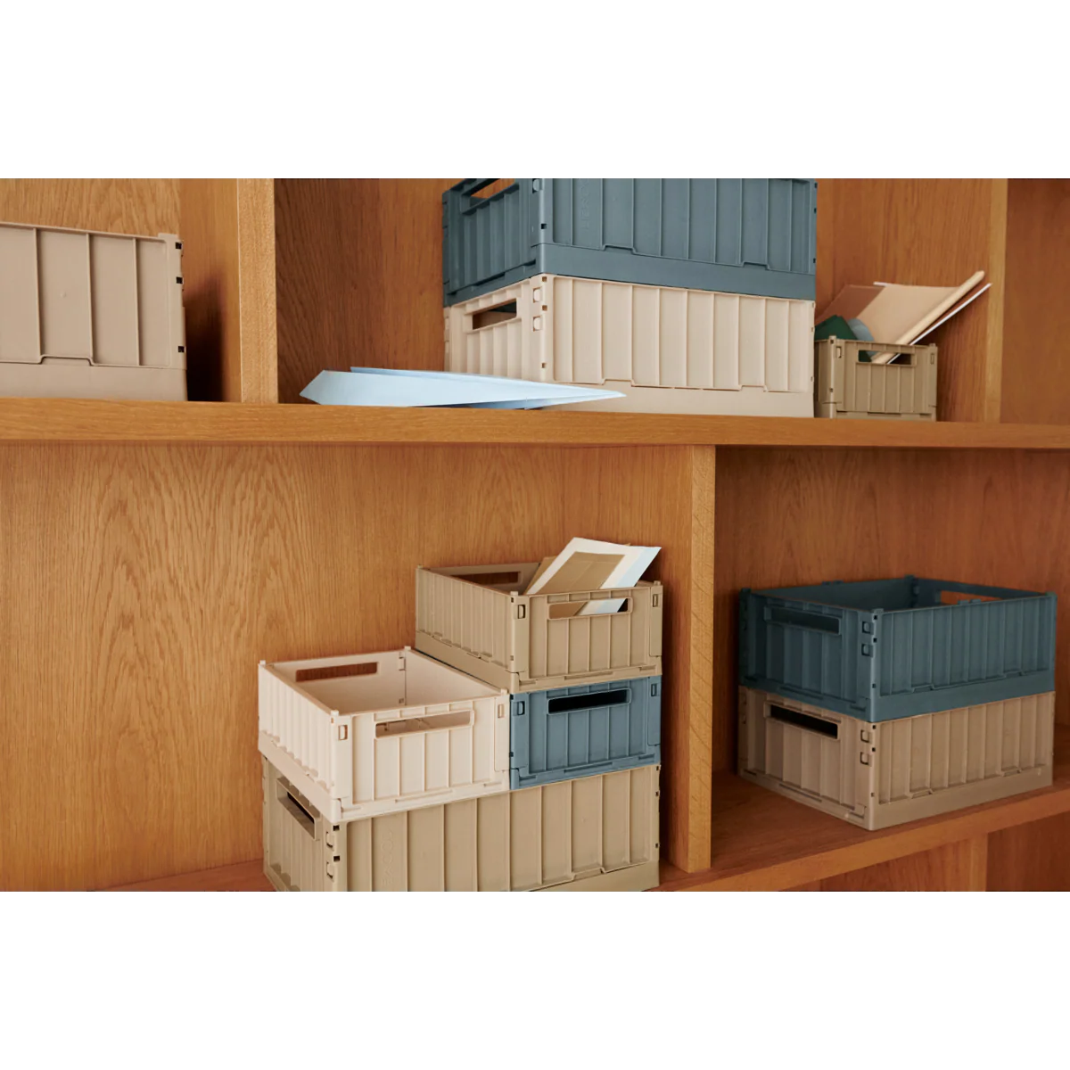 WESTON Small Storage Box 2-Pack - Whale blue - Image 6